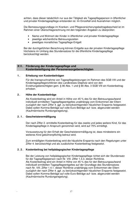Kommunale Richtlinie fÃ¼r Kindertagespflege im Landkreis Diepholz ...