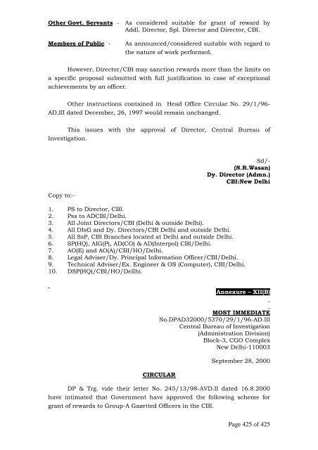 Page 1 of 1 - Central Bureau of Investigation