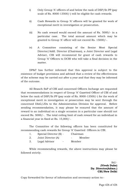 Page 1 of 1 - Central Bureau of Investigation