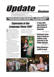 Äisdate 41, aprilo-junio 2008 - Esperanto Association of Britain