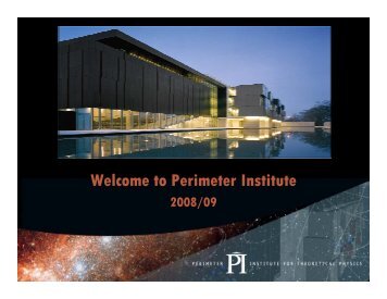 information technology - Perimeter Institute