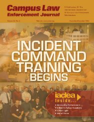 November/December 2005 Campus Law Enforcement ... - IACLEA
