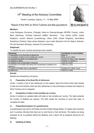 Tochni / Larnaca, Cyprus, 11 â€“ 13 May 2009 - Eurobats