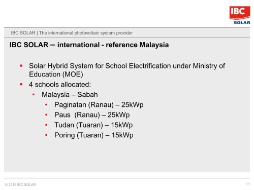 IBC Solar in the Philippines 2012 Feb