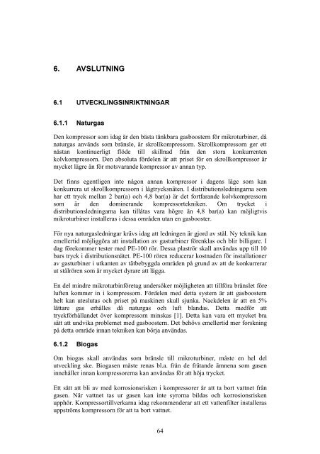 SGC Rapport 126 Gasboosters fÃƒÂ¶r smÃƒÂ¥ gasturbiner