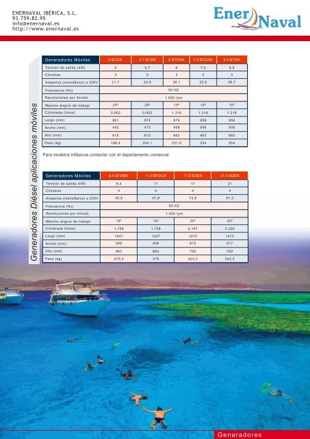 GENERADORES DIÉSEL - EnerNaval Ibérica, SL