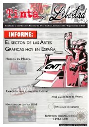 Tinta y Libertad nÂº 3 (invierno 2008-09) - sindicato de Artes GrÃ¡ficas ...
