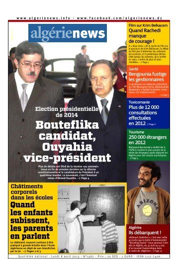 Mise en page 1 - Algérie news quotidien national d'information