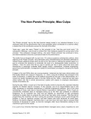 The Non-Pareto Principle; Mea Culpa - Juran Institute