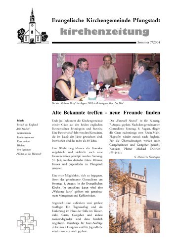 Kirchenzeitung Nr. 07 (Sommer 2004) - Evangelische ...