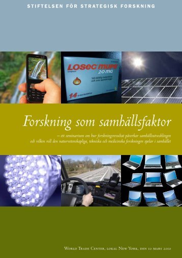 Forskning som samhÃ¤llsfaktor - Stiftelsen fÃ¶r Strategisk Forskning