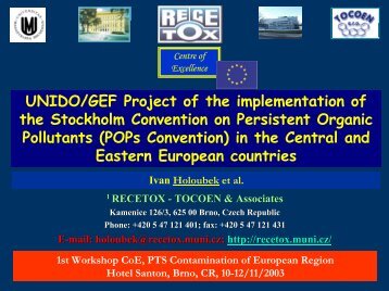 UNIDO/GEF Project of the implementation of the Stockholm ...