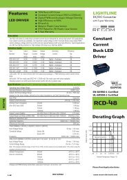 RCD-48 Series - Recom International Power Gmbh