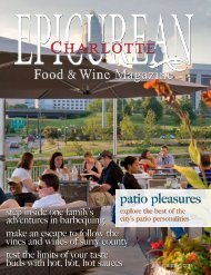 July/August 2011 - Epicurean Charlotte Food & Wine Magazine