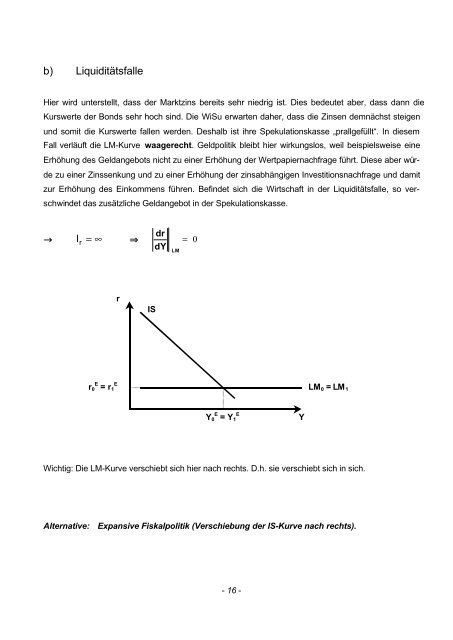 IS-LM-Modell - Skript - am Institut Arbeit und Wirtschaft