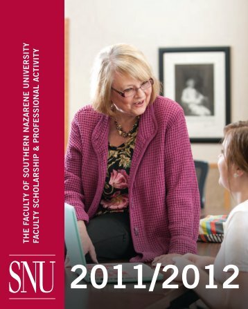 SNU Faculty Booklet 2012 - Southern Nazarene University