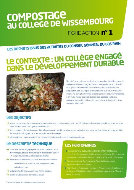 Rapport d'activitÃ© 2011 - Alsace du Nord