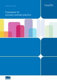 Framework for Recovery-oriented Practice (pdf) - health.vic.gov.au