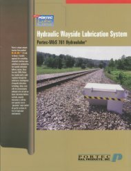Hydraulic Wayside lubrication System