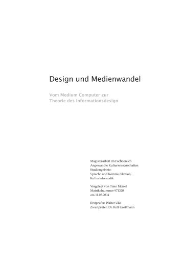 Design und Medienwandel - Ästhetische Strategien