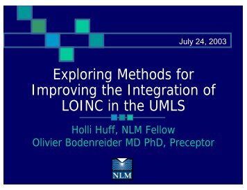 Exploring Methods for Improving the Integration of LOINC in the UMLS