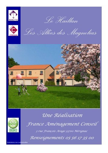 Les Allées des Magnolias - Aquitaine Immobilier Aménagement