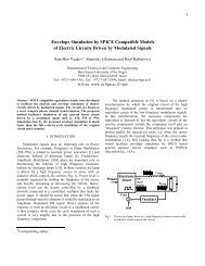 Envelope Simulation by SPICE Compatible Models of Electric ...