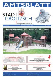 AMTSBLATT - Groitzsch