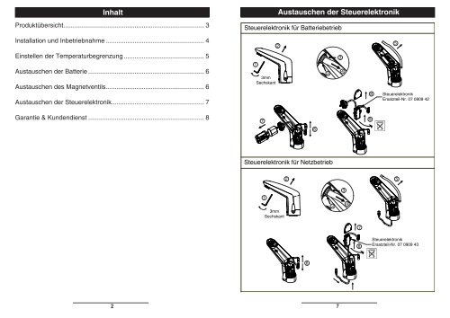 Elektronische Waschtischarmatur VOLTA - Rada Armaturen GmbH