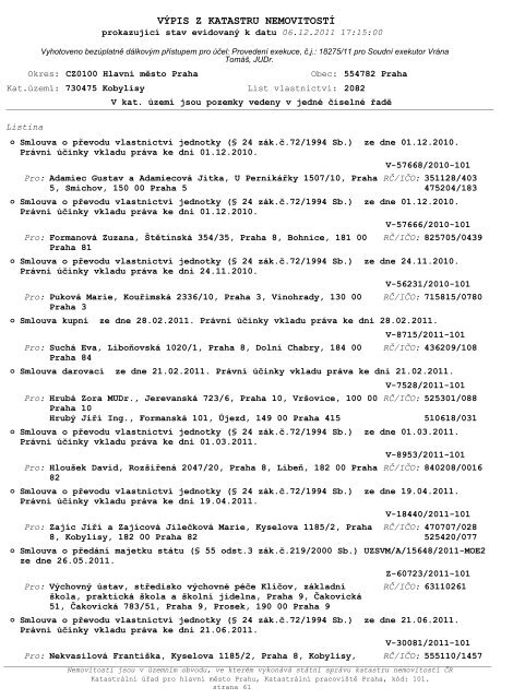 ZNALECKÃ POSUDEK ÄÃ­slo: 4164-310/2012 - OKdrazby.cz