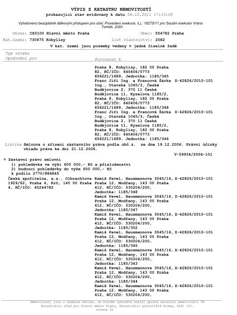 ZNALECKÃ POSUDEK ÄÃ­slo: 4164-310/2012 - OKdrazby.cz