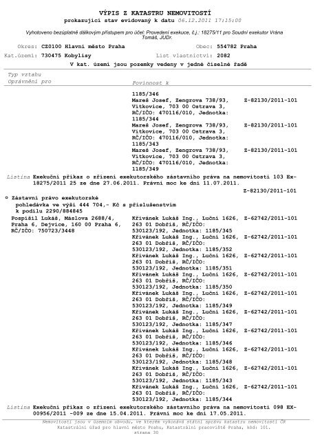 ZNALECKÃ POSUDEK ÄÃ­slo: 4164-310/2012 - OKdrazby.cz