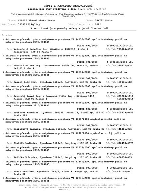 ZNALECKÃ POSUDEK ÄÃ­slo: 4164-310/2012 - OKdrazby.cz