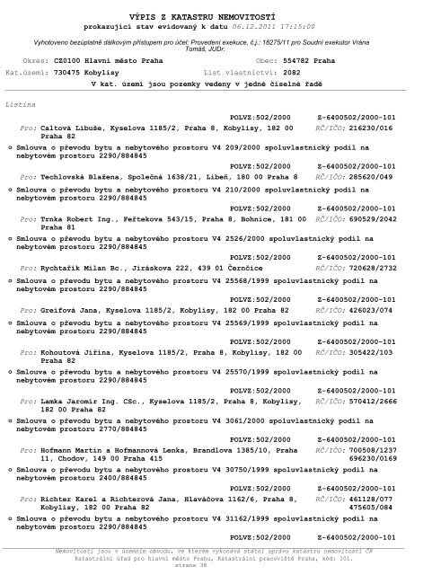 ZNALECKÃ POSUDEK ÄÃ­slo: 4164-310/2012 - OKdrazby.cz