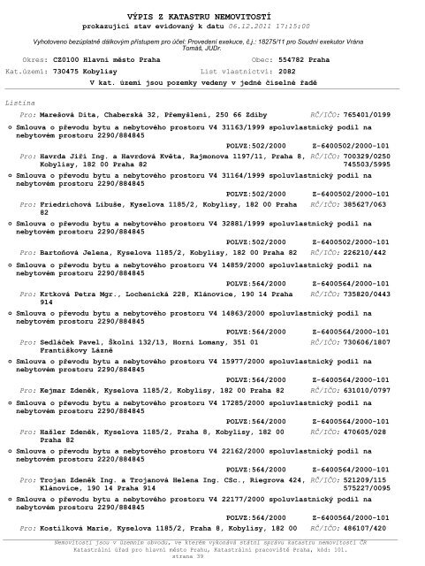 ZNALECKÃ POSUDEK ÄÃ­slo: 4164-310/2012 - OKdrazby.cz