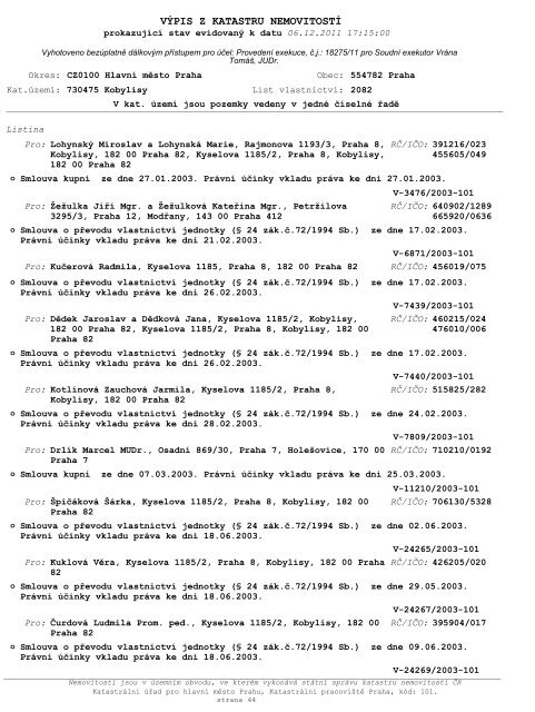 ZNALECKÃ POSUDEK ÄÃ­slo: 4164-310/2012 - OKdrazby.cz