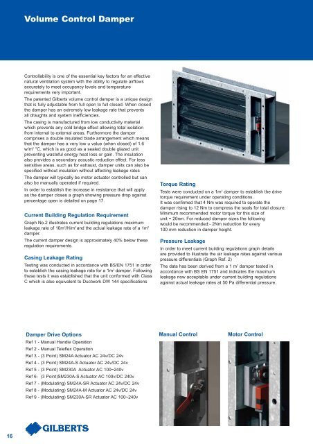 NATURAL VENTILATION SYSTEM The Complete Solution - Gilberts ...