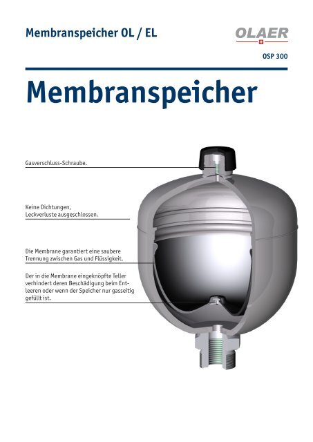 OSP 300 Allgemeine Informationen Membranspeicher ... - Olaer AG