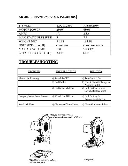 OWNER'S MANUAL - B-Air