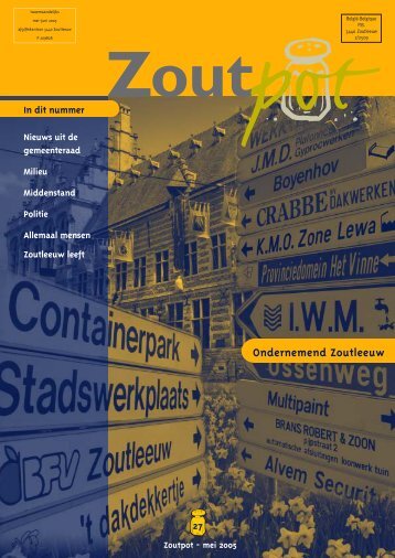 Zoutpot nr. 27 - mei 2005 - Stad Zoutleeuw