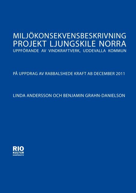 MiljÃ¶konsekvensbeskrivning - Rabbalshede Kraft