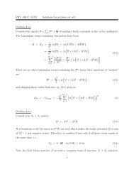 PHYâ396 T: SUSY Solutions for problem set #3. Problem 1(a ...