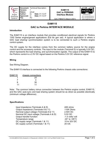 download datasheet - Huegli Tech