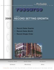 A Year of Record Setting Growth - Reliable Controls