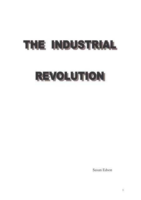 The industrial Revolution - Universitat per a Majors