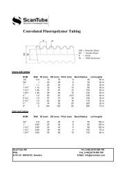 Convoluted Fluoropolymer Tubing - Scantube AB