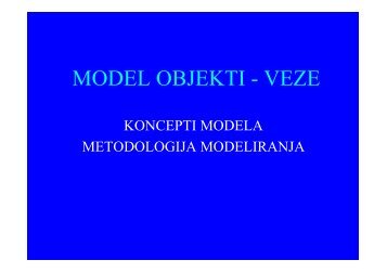 MODEL OBJEKTI - VEZE