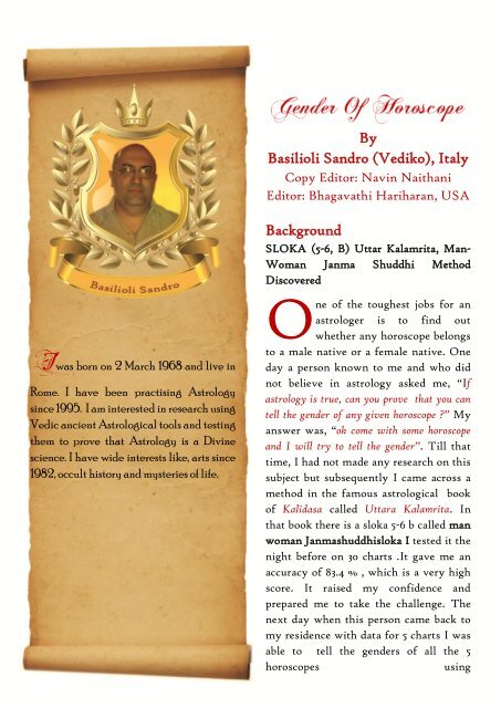 By Basilioli Sandro (Vediko), Italy Background - Saptarishis ...