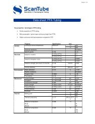 Data sheet: PFA Tubing