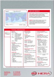 nera and inmarsat technical specifications - Explorer Satellite